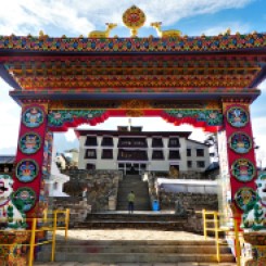 Een klooster in Tyangboche.